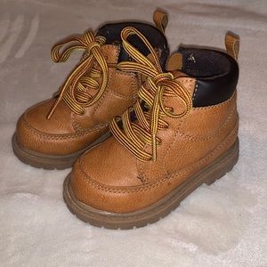 Toddler boy work boots, size 5, inside zipper